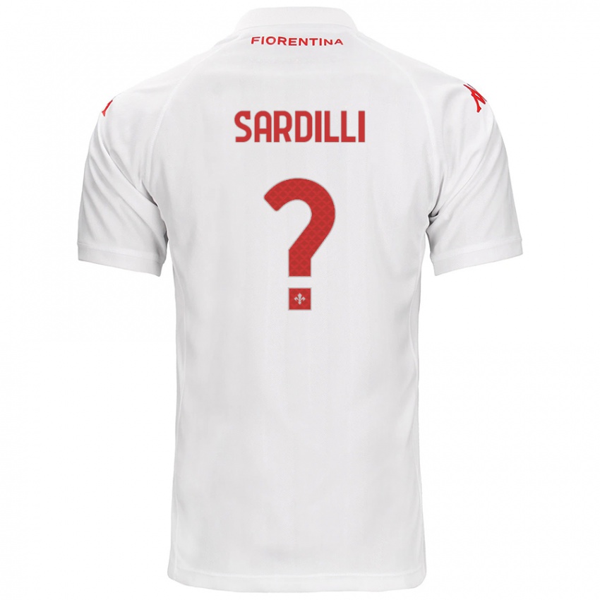 Enfant Maillot Davide Sardilli #0 Blanc Tenues Extérieur 2024/25 T-Shirt Suisse