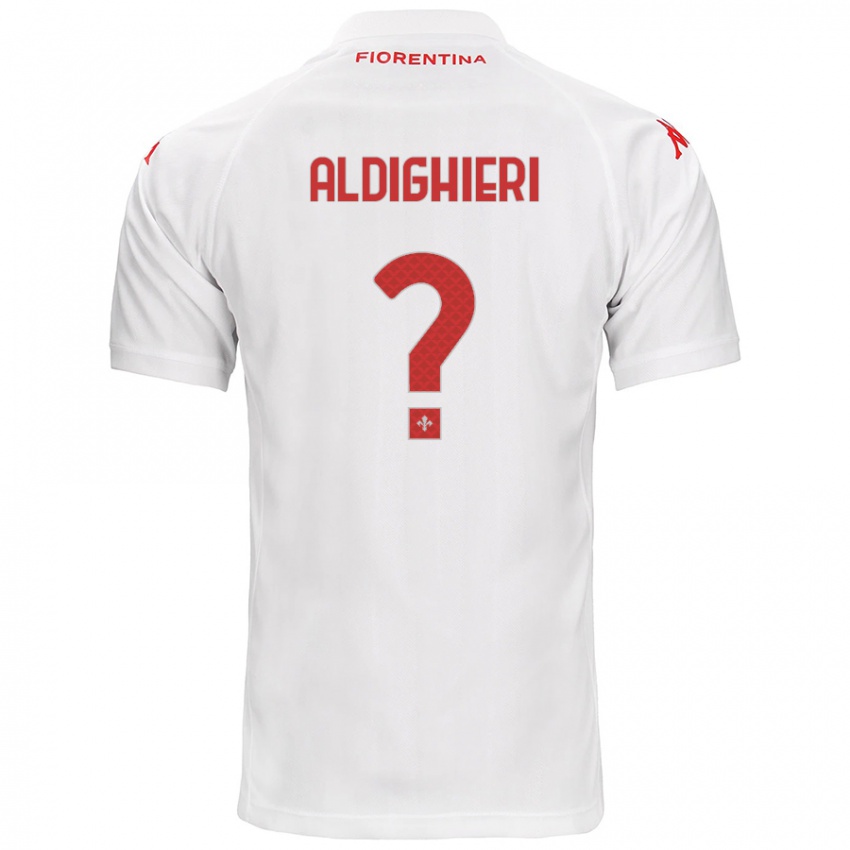 Enfant Maillot Benedetto Aldighieri #0 Blanc Tenues Extérieur 2024/25 T-Shirt Suisse