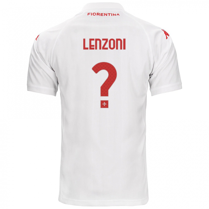 Enfant Maillot Samuele Lenzoni #0 Blanc Tenues Extérieur 2024/25 T-Shirt Suisse