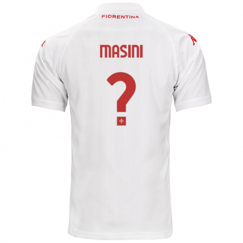 Enfant Maillot Mattia Masini #0 Blanc Tenues Extérieur 2024/25 T-Shirt Suisse