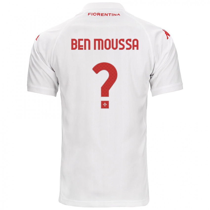 Enfant Maillot Mehdi Ben Moussa #0 Blanc Tenues Extérieur 2024/25 T-Shirt Suisse