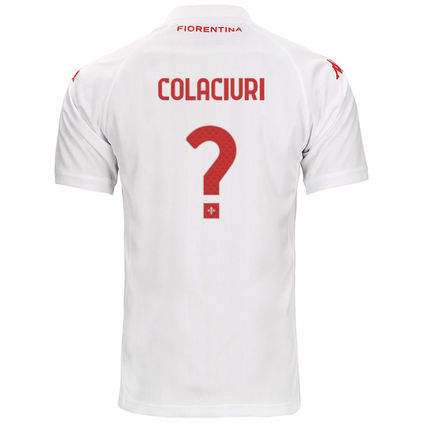 Enfant Maillot Gabriele Colaciuri #0 Blanc Tenues Extérieur 2024/25 T-Shirt Suisse