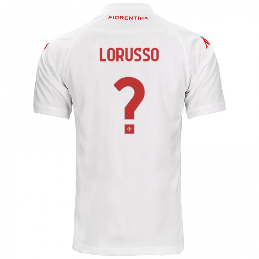 Enfant Maillot Angelo Lorusso #0 Blanc Tenues Extérieur 2024/25 T-Shirt Suisse