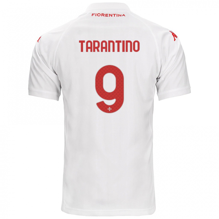 Enfant Maillot Jacopo Tarantino #9 Blanc Tenues Extérieur 2024/25 T-Shirt Suisse