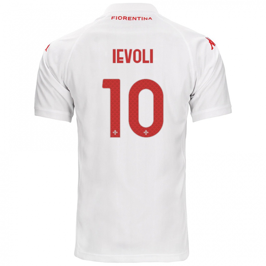 Enfant Maillot Mattia Ievoli #10 Blanc Tenues Extérieur 2024/25 T-Shirt Suisse