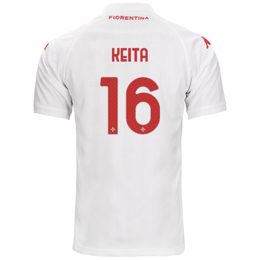 Enfant Maillot Bala Keita #16 Blanc Tenues Extérieur 2024/25 T-Shirt Suisse