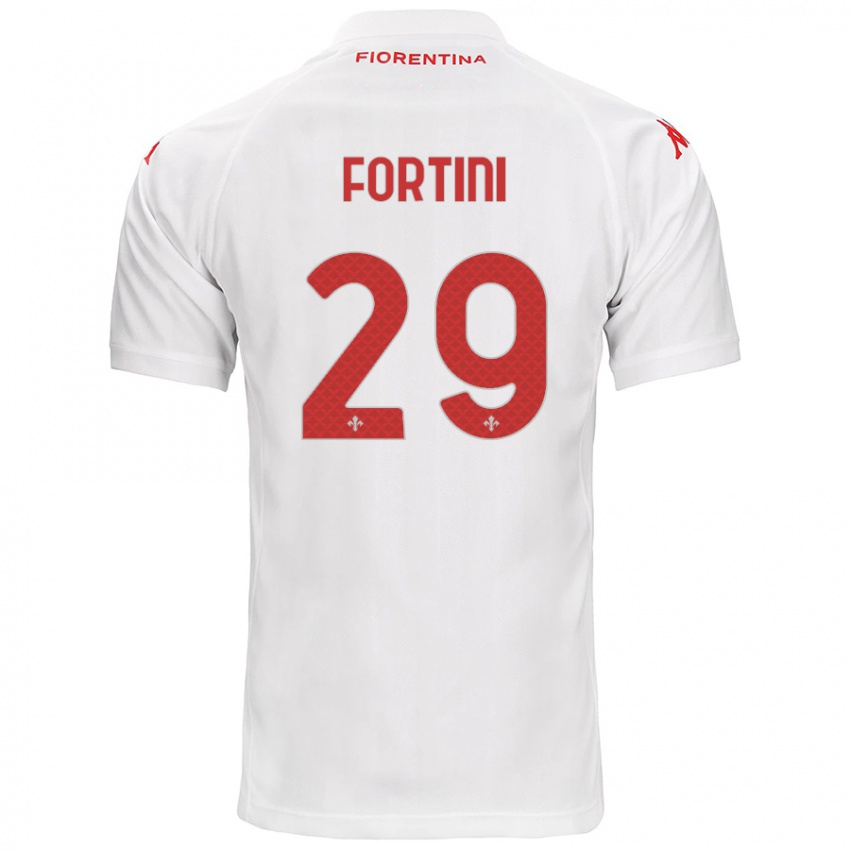 Kinder Niccolò Fortini #29 Weiß Auswärtstrikot Trikot 2024/25 T-Shirt Schweiz