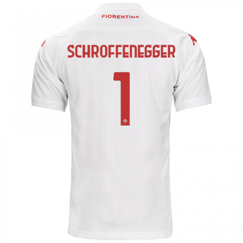 Kinder Katja Schroffenegger #1 Weiß Auswärtstrikot Trikot 2024/25 T-Shirt Schweiz