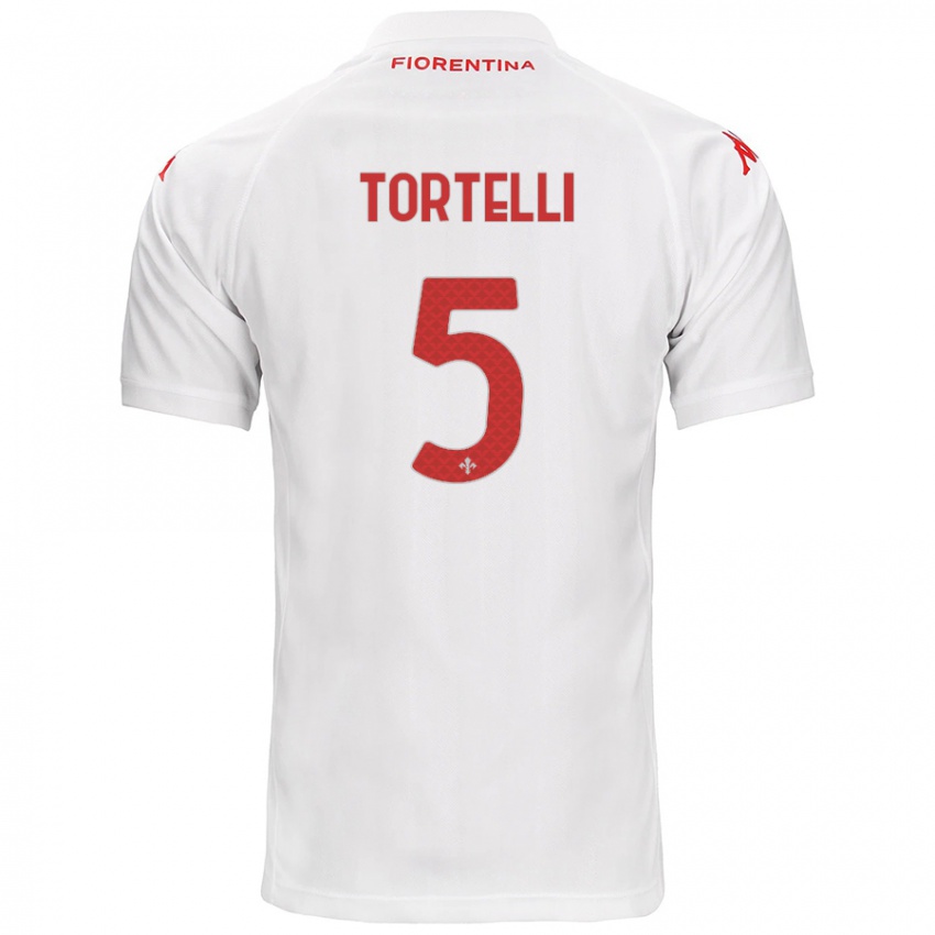 Kinder Alice Tortelli #5 Weiß Auswärtstrikot Trikot 2024/25 T-Shirt Schweiz