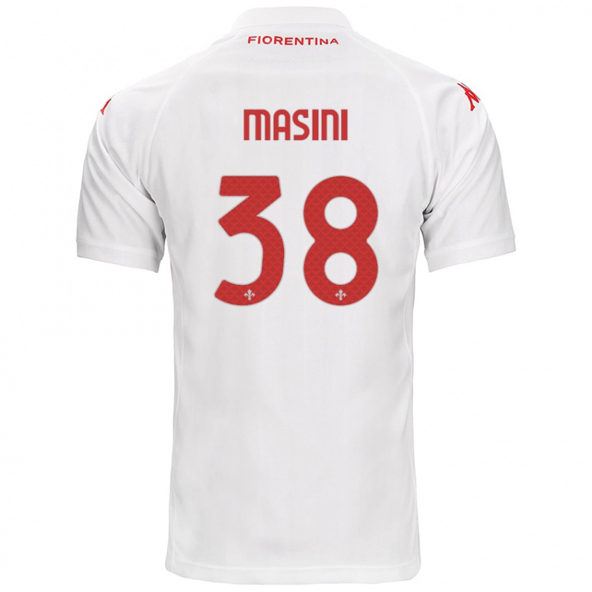 Enfant Maillot Linda Masini #38 Blanc Tenues Extérieur 2024/25 T-Shirt Suisse