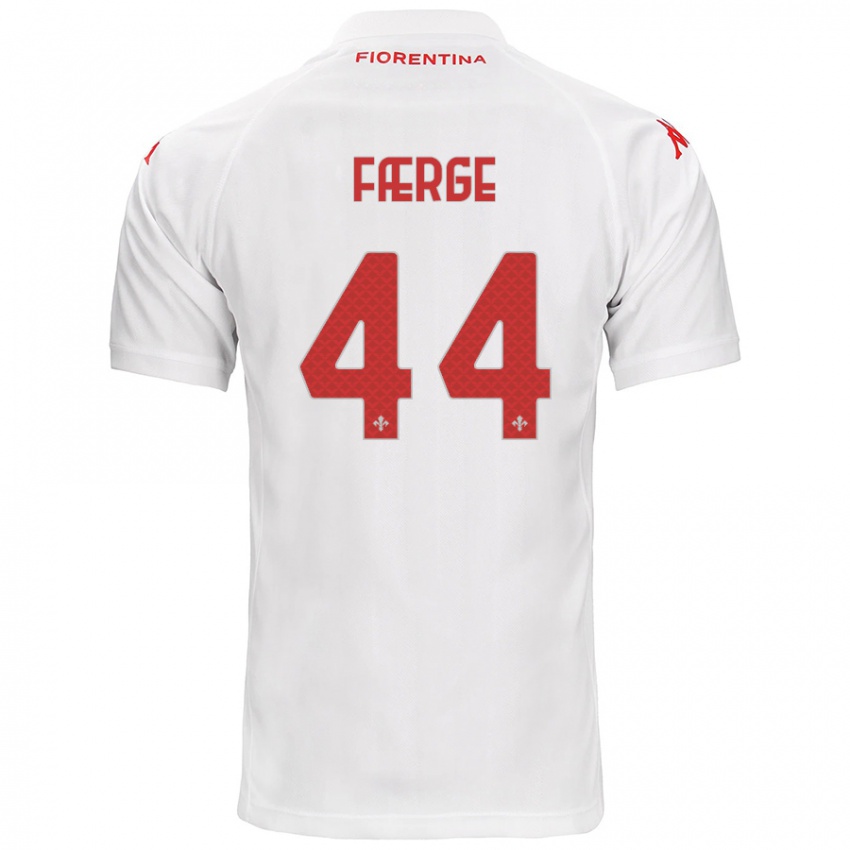 Enfant Maillot Emma Færge #44 Blanc Tenues Extérieur 2024/25 T-Shirt Suisse