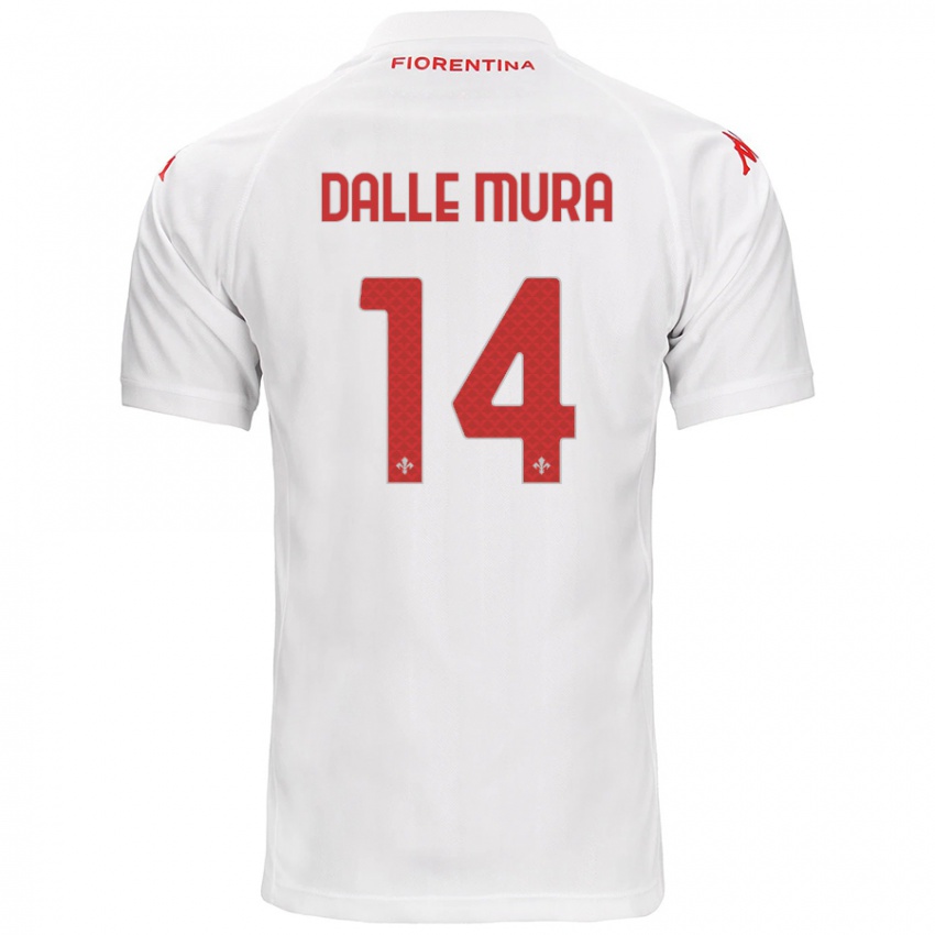 Enfant Maillot Christian Dalle Mura #14 Blanc Tenues Extérieur 2024/25 T-Shirt Suisse