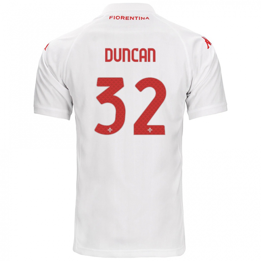 Kinder Alfred Duncan #32 Weiß Auswärtstrikot Trikot 2024/25 T-Shirt Schweiz