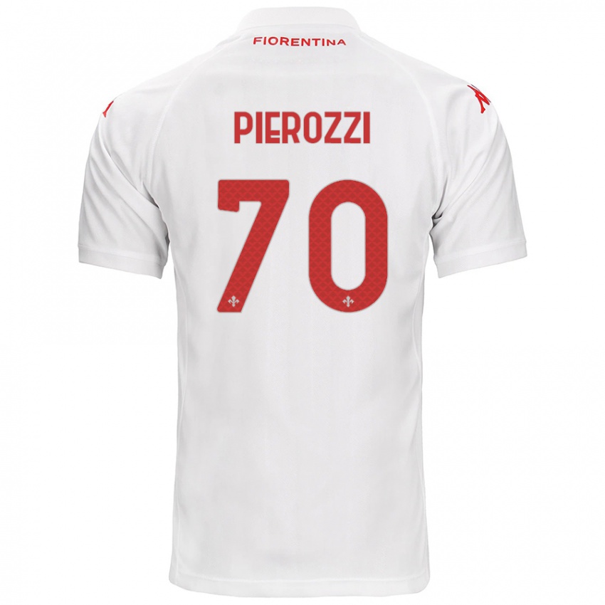 Kinder Niccolò Pierozzi #70 Weiß Auswärtstrikot Trikot 2024/25 T-Shirt Schweiz