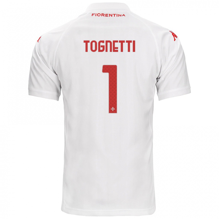 Enfant Maillot Laerte Tognetti #1 Blanc Tenues Extérieur 2024/25 T-Shirt Suisse