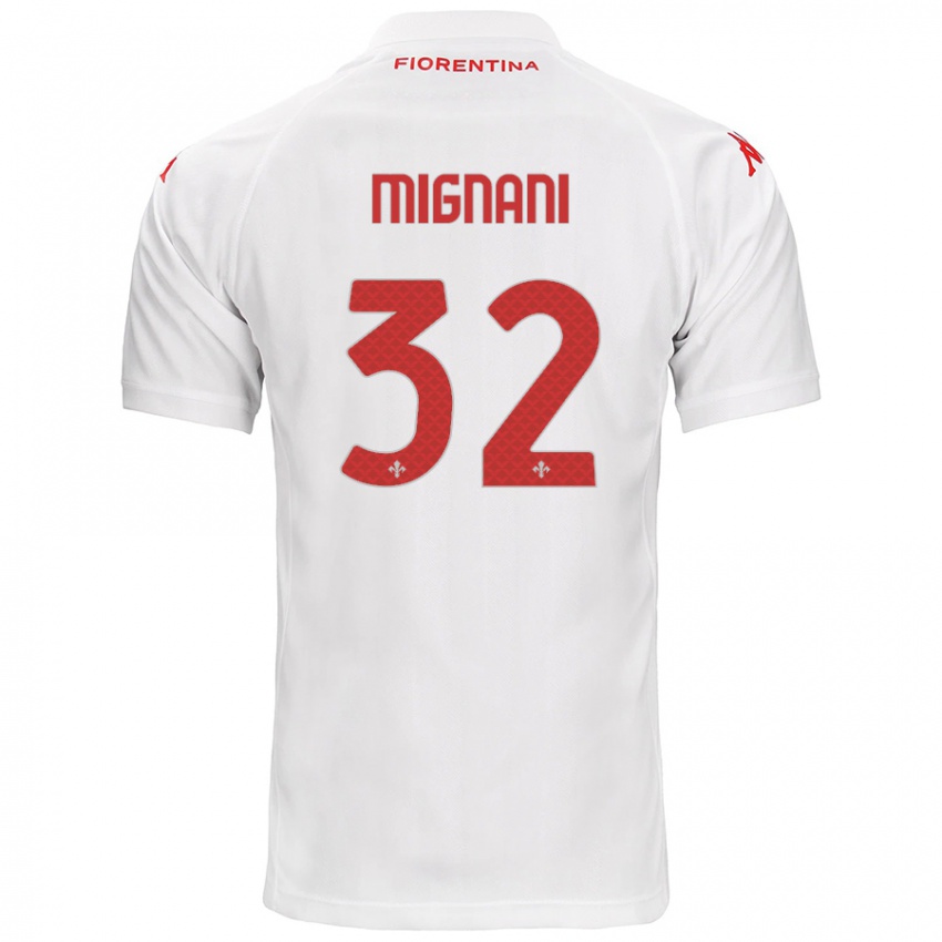 Enfant Maillot Carlo Mignani #32 Blanc Tenues Extérieur 2024/25 T-Shirt Suisse