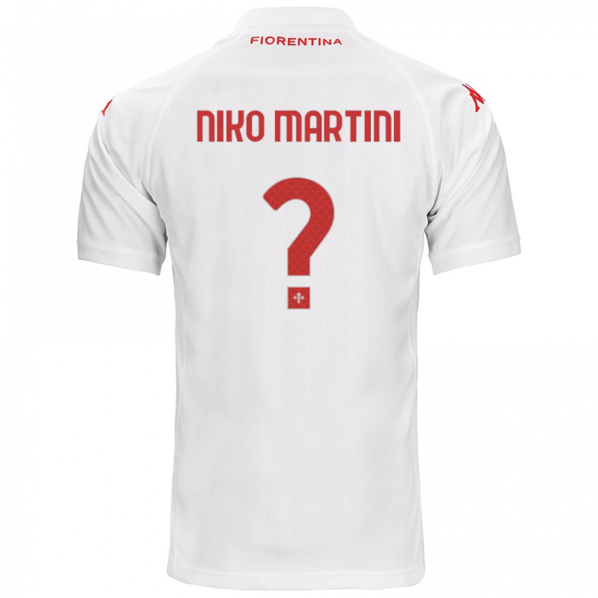 Enfant Maillot Niko Martini #0 Blanc Tenues Extérieur 2024/25 T-Shirt Suisse