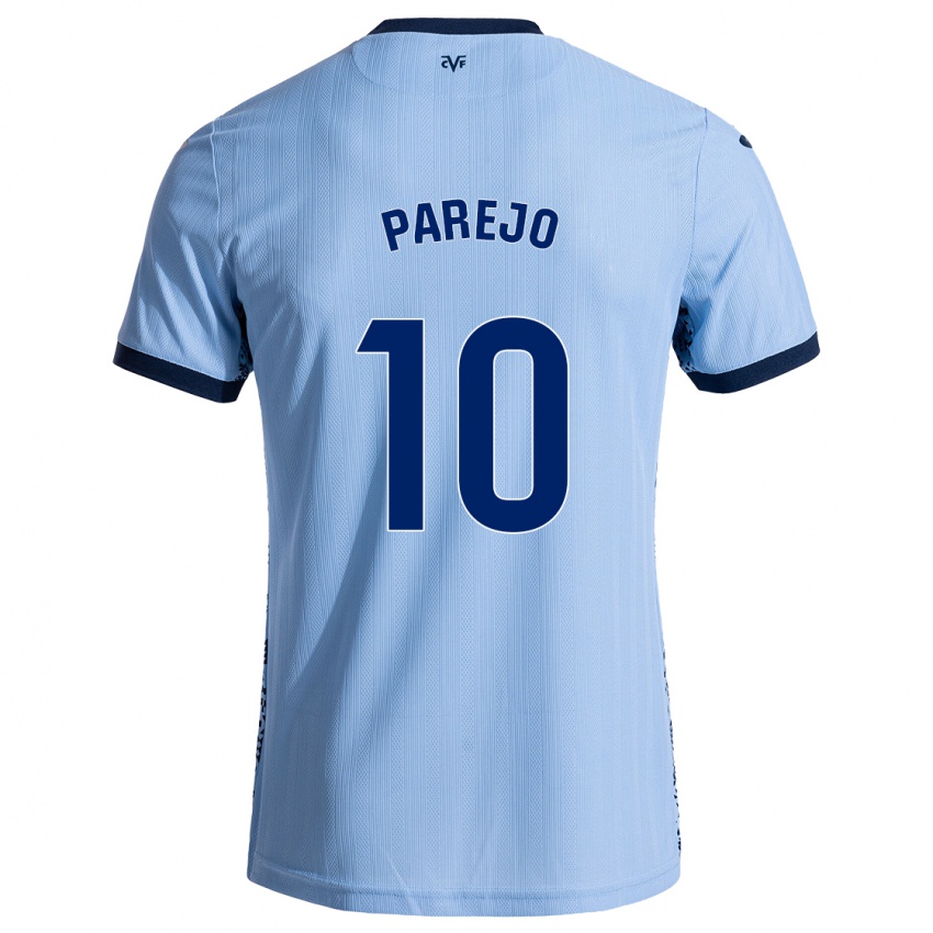 Kinder Dani Parejo #10 Himmelblau Auswärtstrikot Trikot 2024/25 T-Shirt Schweiz