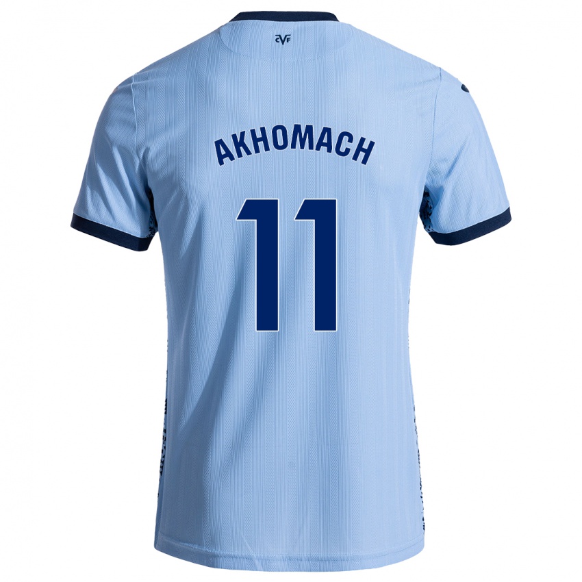 Kinder Ilias Akhomach #11 Himmelblau Auswärtstrikot Trikot 2024/25 T-Shirt Schweiz