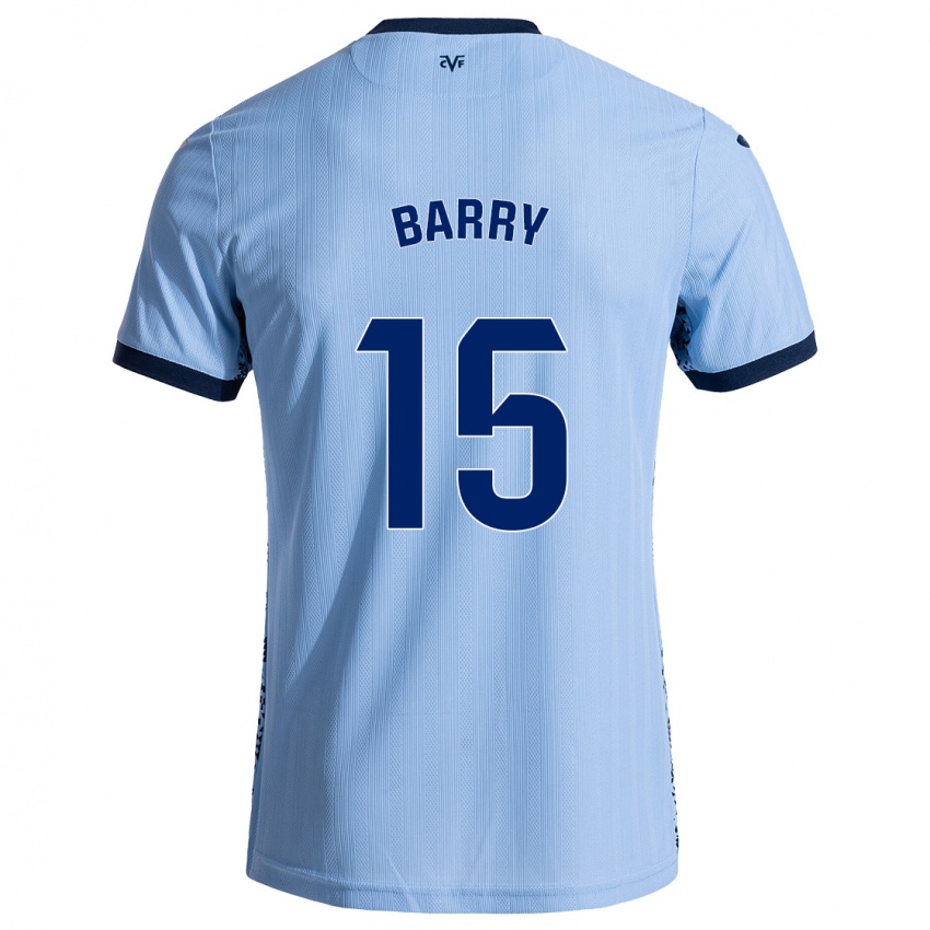 Kinder Thierno Barry #15 Himmelblau Auswärtstrikot Trikot 2024/25 T-Shirt Schweiz