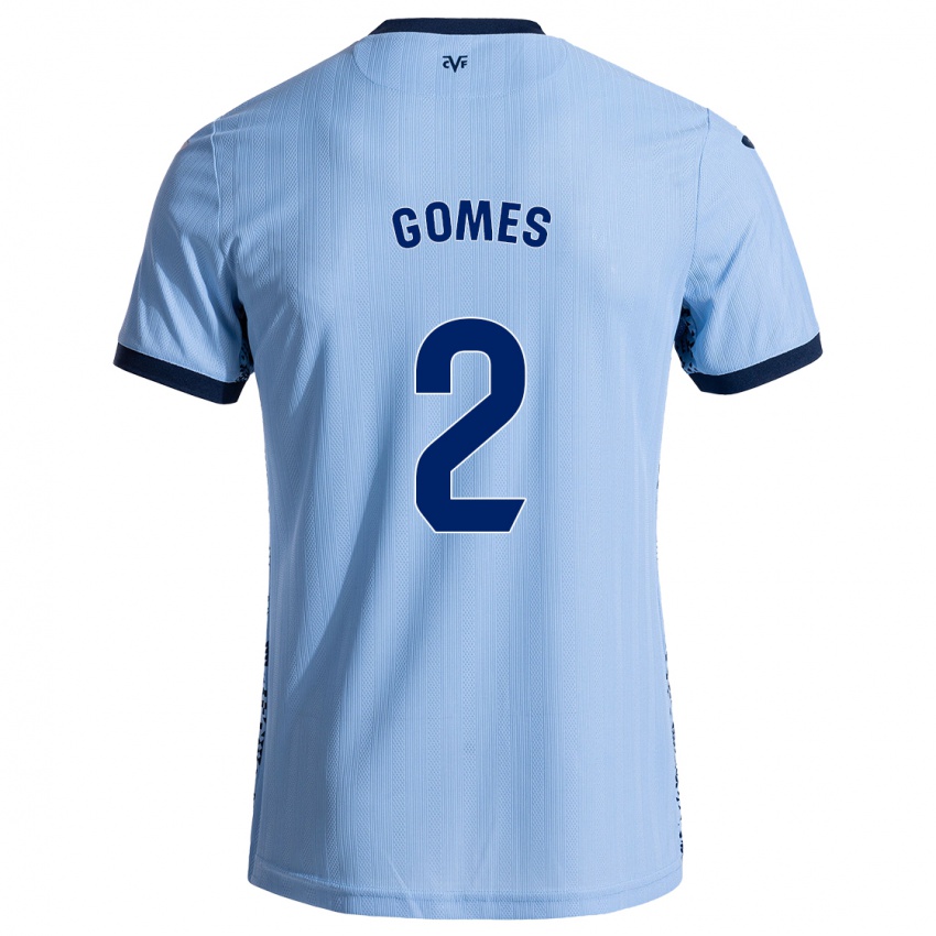 Kinder Vique Gomes #2 Himmelblau Auswärtstrikot Trikot 2024/25 T-Shirt Schweiz