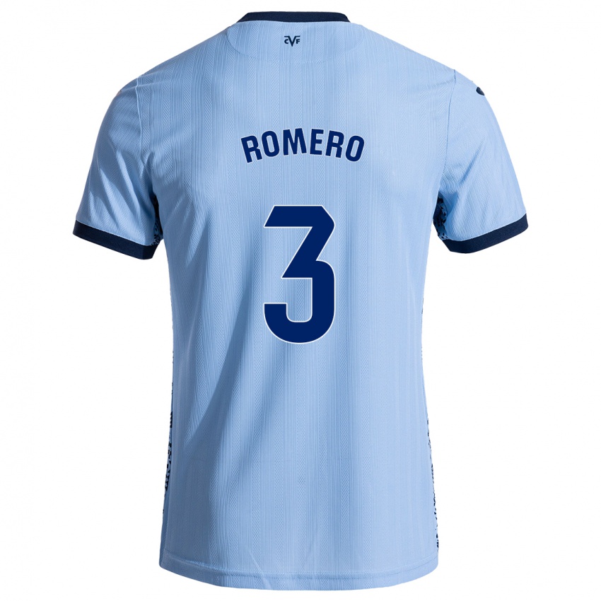 Kinder Cristo Romero #3 Himmelblau Auswärtstrikot Trikot 2024/25 T-Shirt Schweiz