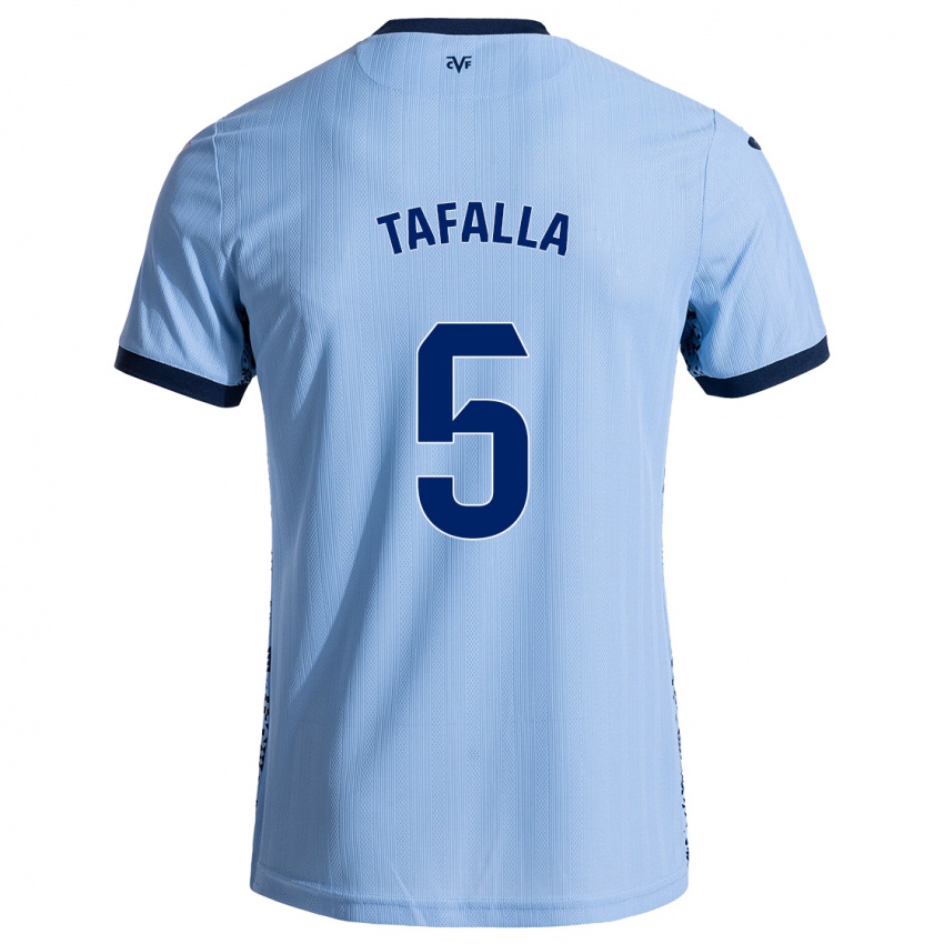 Kinder Fran Tafalla #5 Himmelblau Auswärtstrikot Trikot 2024/25 T-Shirt Schweiz