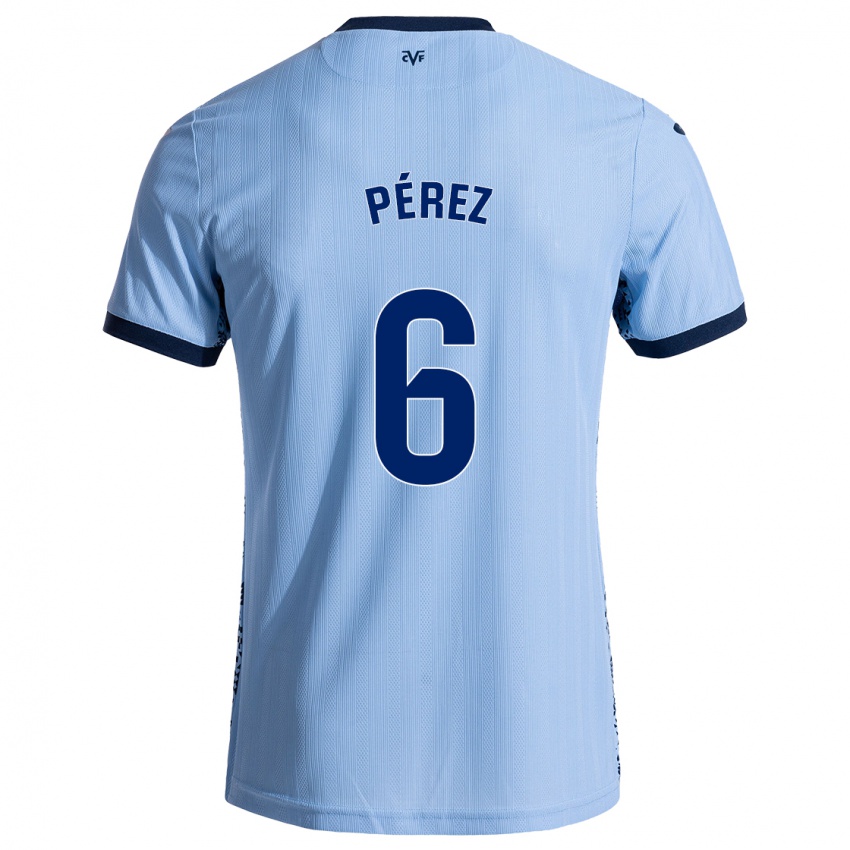 Kinder Hugo Pérez #6 Himmelblau Auswärtstrikot Trikot 2024/25 T-Shirt Schweiz