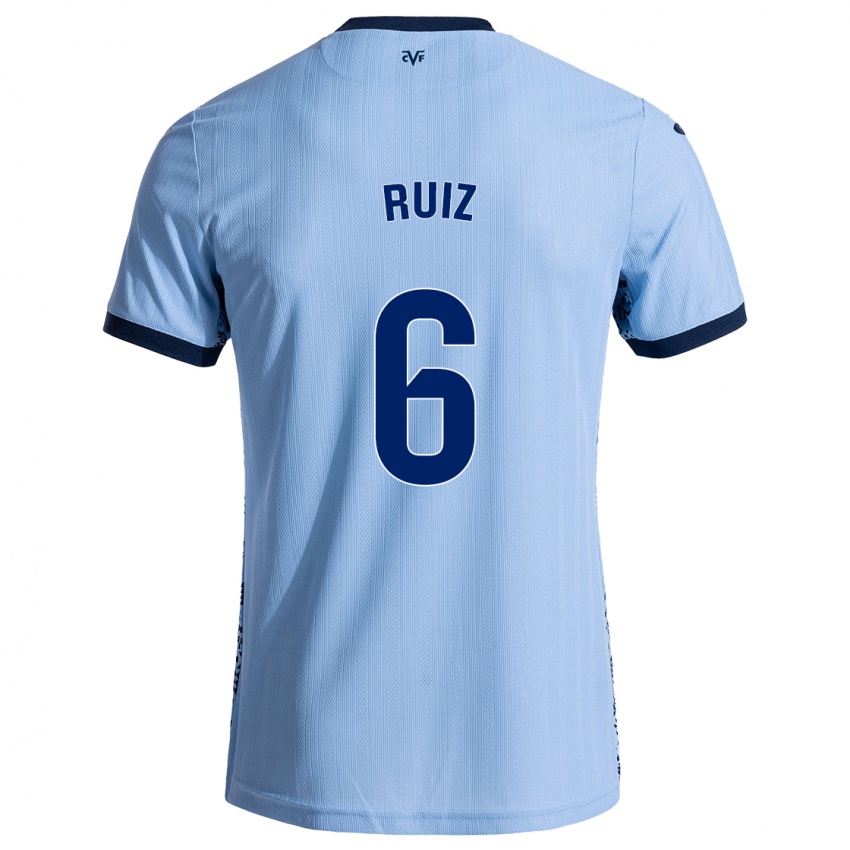 Kinder Joan Ruiz #6 Himmelblau Auswärtstrikot Trikot 2024/25 T-Shirt Schweiz