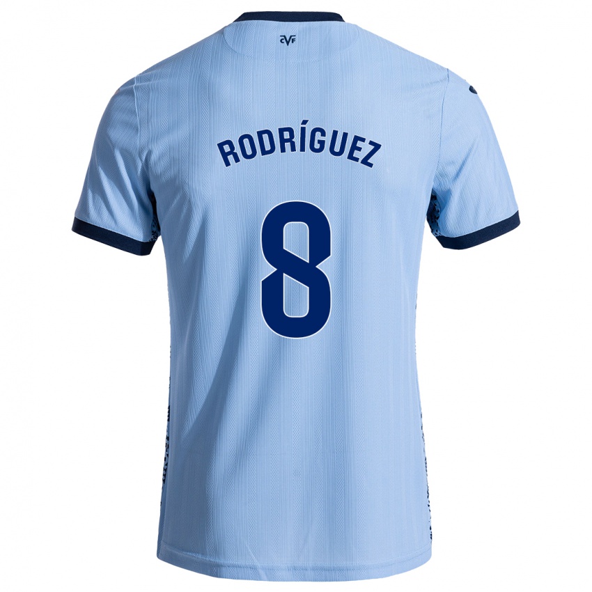 Kinder Unai Rodríguez #8 Himmelblau Auswärtstrikot Trikot 2024/25 T-Shirt Schweiz