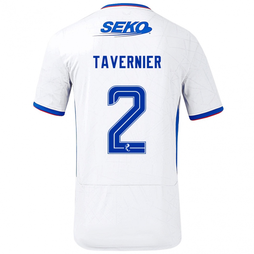 Kinder James Tavernier #2 Weiß Blau Auswärtstrikot Trikot 2024/25 T-Shirt Schweiz