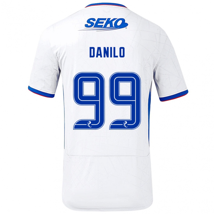 Kinder Danilo #99 Weiß Blau Auswärtstrikot Trikot 2024/25 T-Shirt Schweiz