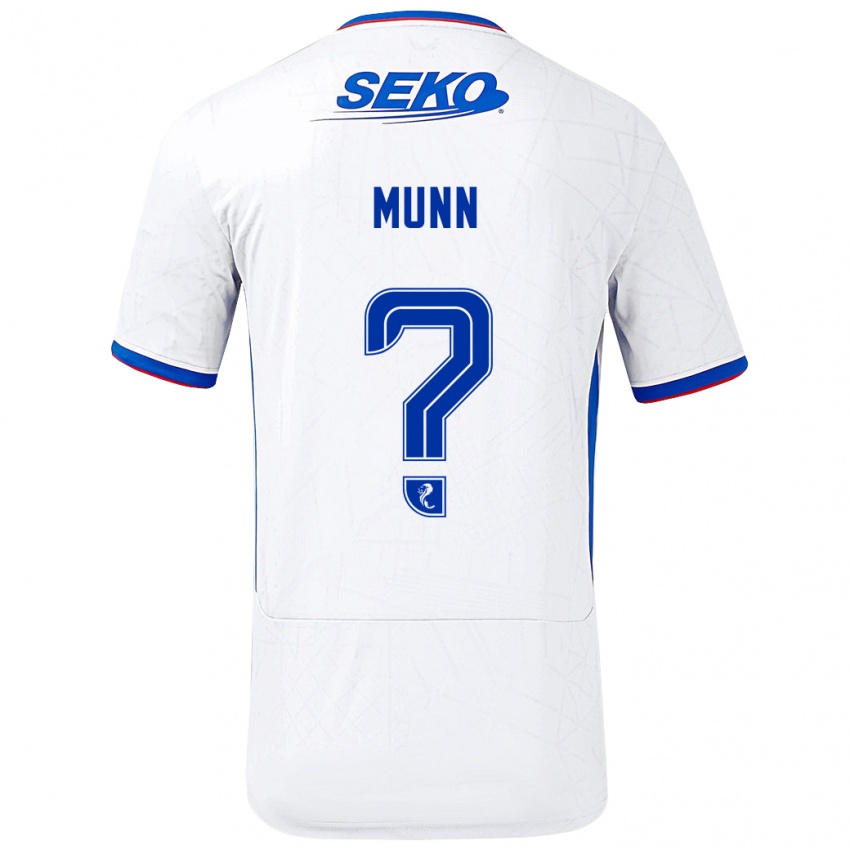 Kinder Mason Munn #0 Weiß Blau Auswärtstrikot Trikot 2024/25 T-Shirt Schweiz