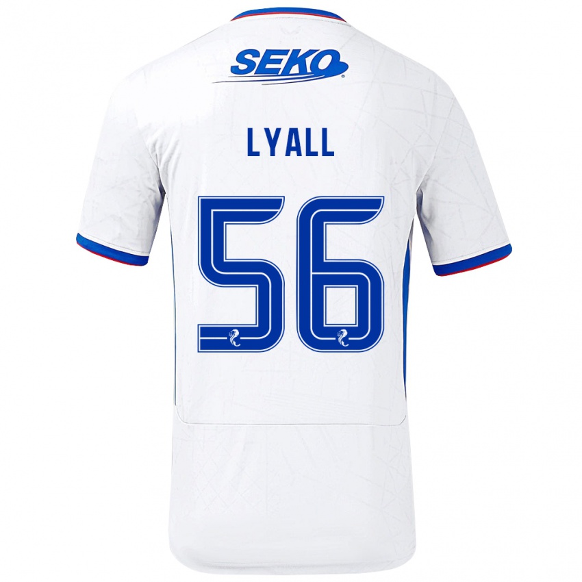 Kinder Arron Lyall #56 Weiß Blau Auswärtstrikot Trikot 2024/25 T-Shirt Schweiz