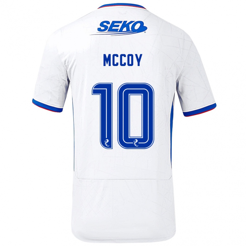 Kinder Kayla Mccoy #10 Weiß Blau Auswärtstrikot Trikot 2024/25 T-Shirt Schweiz