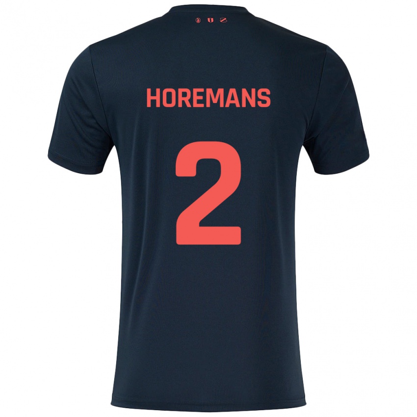 Kinder Siebe Horemans #2 Schwarz Rot Auswärtstrikot Trikot 2024/25 T-Shirt Schweiz