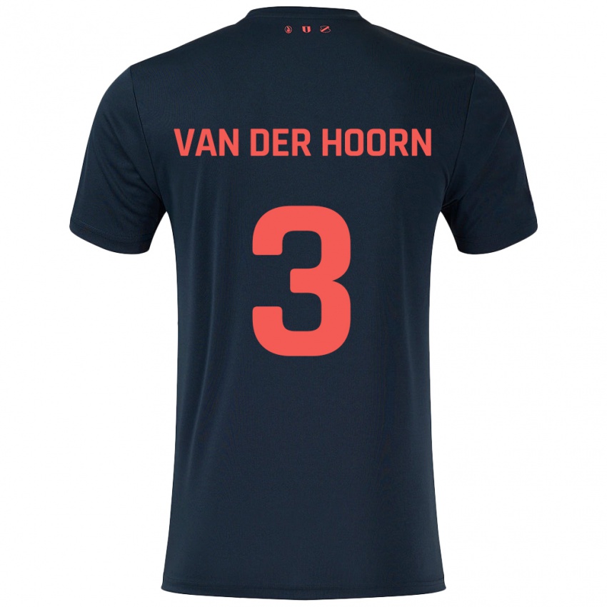 Kinder Mike Van Der Hoorn #3 Schwarz Rot Auswärtstrikot Trikot 2024/25 T-Shirt Schweiz