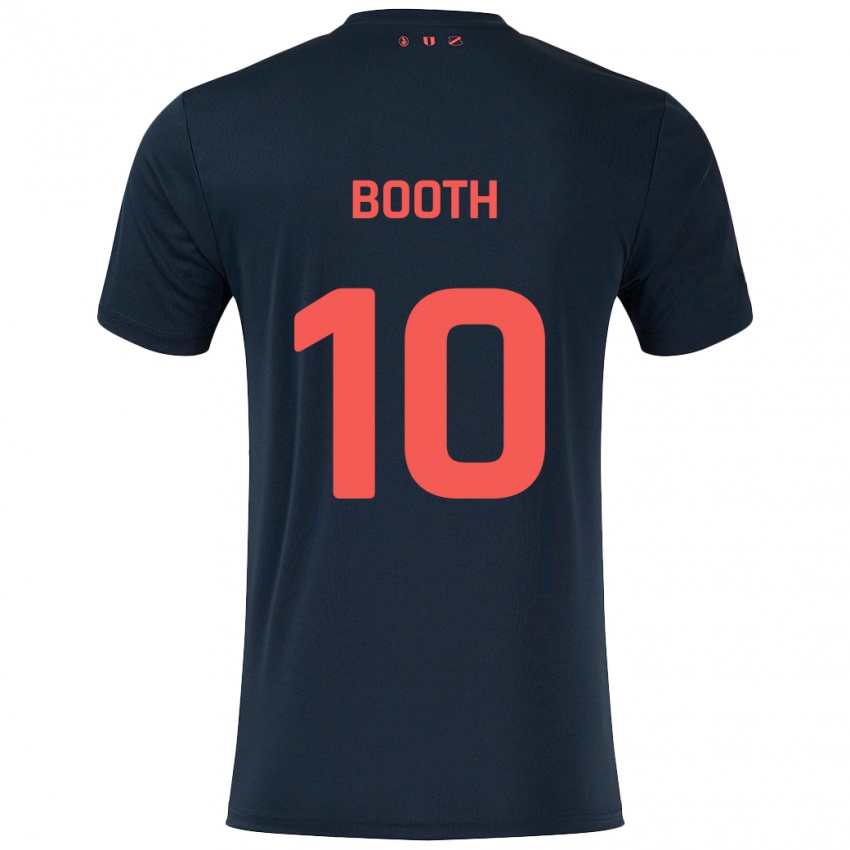 Kinder Taylor Booth #10 Schwarz Rot Auswärtstrikot Trikot 2024/25 T-Shirt Schweiz