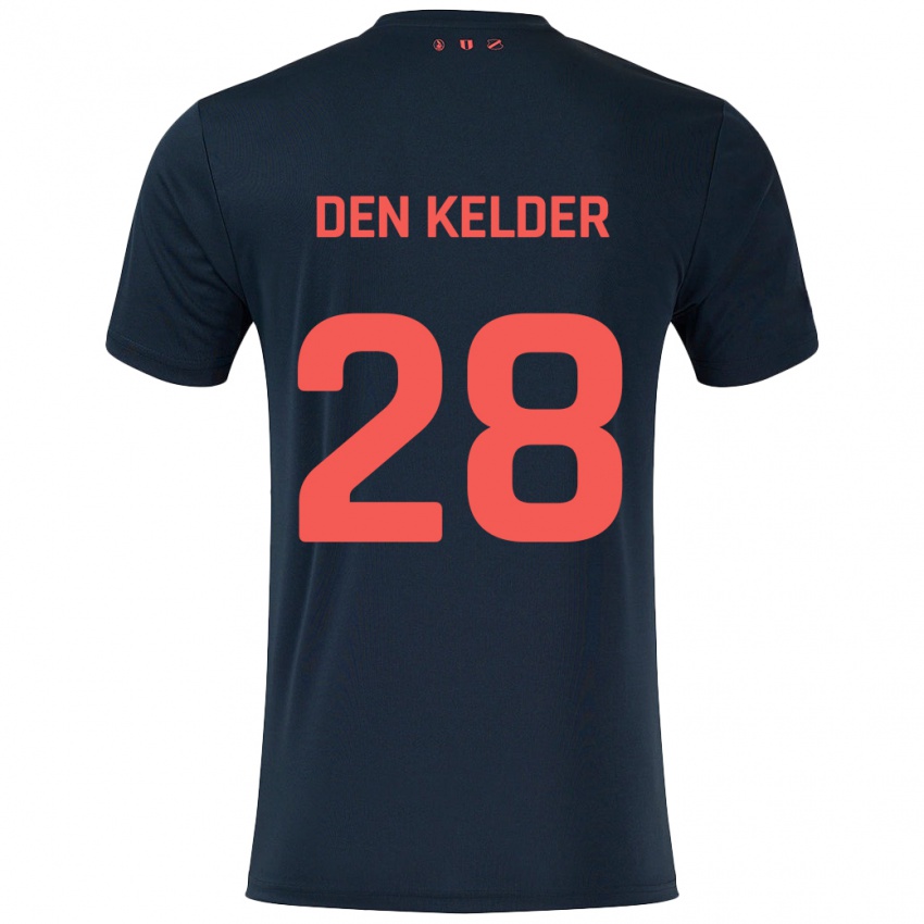 Kinder Gera Op Den Kelder #28 Schwarz Rot Auswärtstrikot Trikot 2024/25 T-Shirt Schweiz