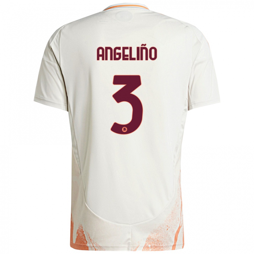 Kinder Angelino #3 Cremeweiß Orange Auswärtstrikot Trikot 2024/25 T-Shirt Schweiz