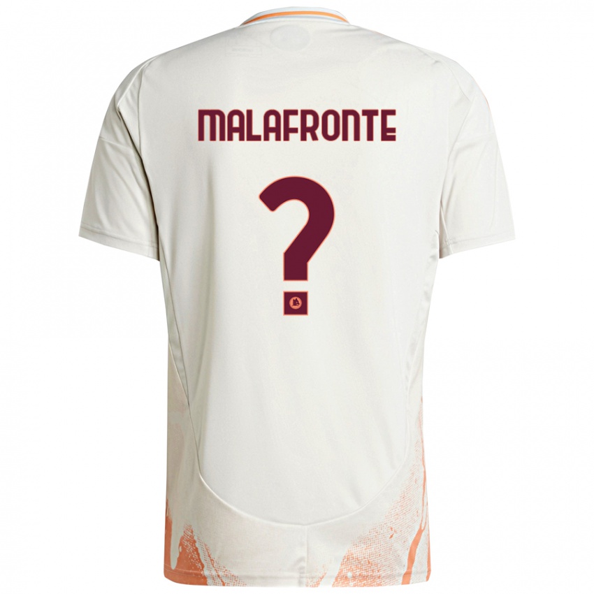 Kinder Matteo Malafronte #0 Cremeweiß Orange Auswärtstrikot Trikot 2024/25 T-Shirt Schweiz