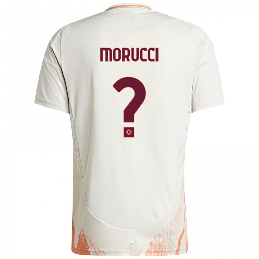 Kinder Edoardo Morucci #0 Cremeweiß Orange Auswärtstrikot Trikot 2024/25 T-Shirt Schweiz