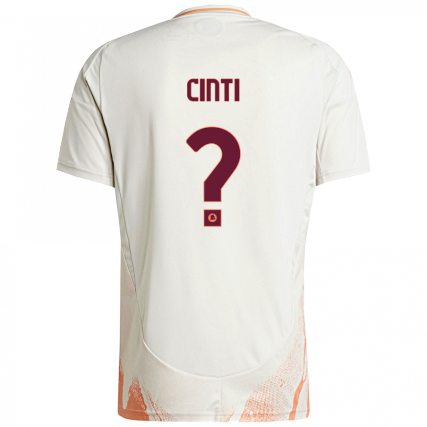 Kinder Valerio Cinti #0 Cremeweiß Orange Auswärtstrikot Trikot 2024/25 T-Shirt Schweiz