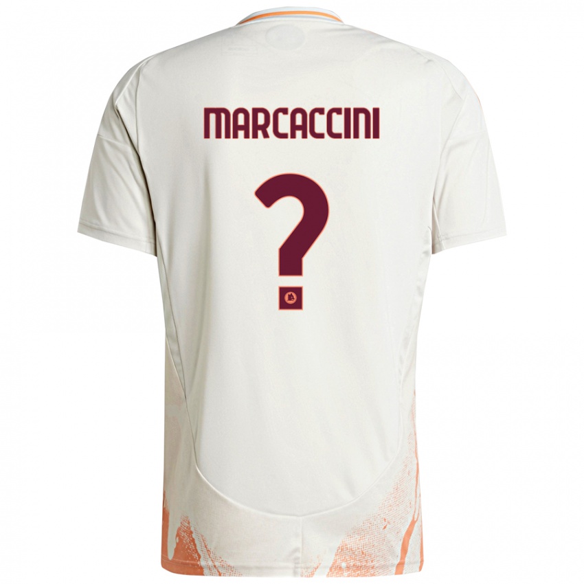 Kinder Alessio Marcaccini #0 Cremeweiß Orange Auswärtstrikot Trikot 2024/25 T-Shirt Schweiz