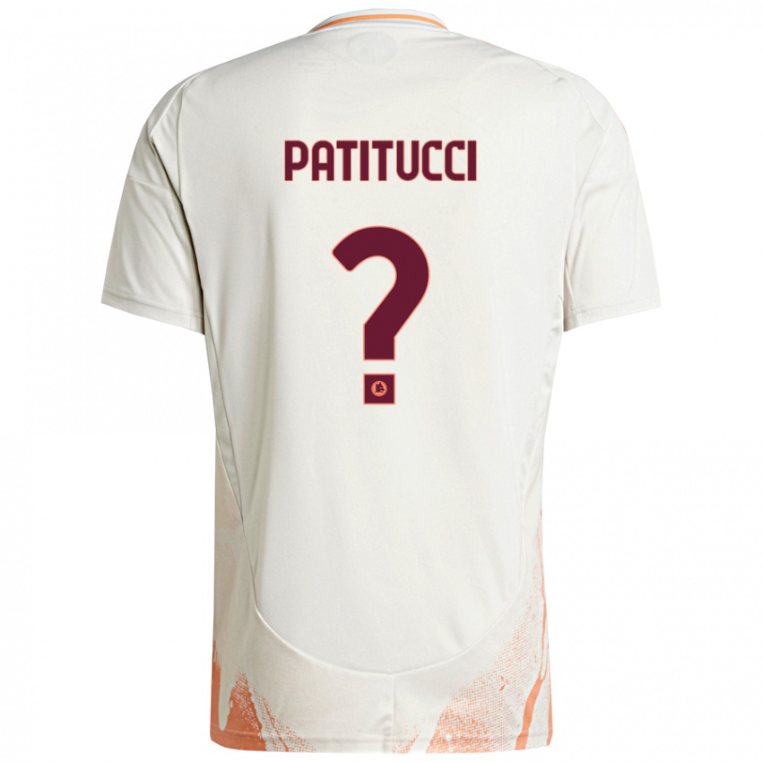 Kinder Christian Patitucci #0 Cremeweiß Orange Auswärtstrikot Trikot 2024/25 T-Shirt Schweiz