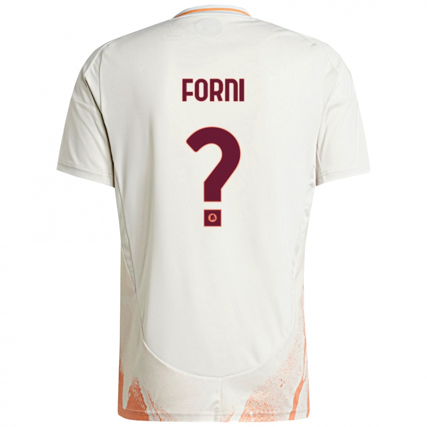 Kinder Matteo Forni #0 Cremeweiß Orange Auswärtstrikot Trikot 2024/25 T-Shirt Schweiz