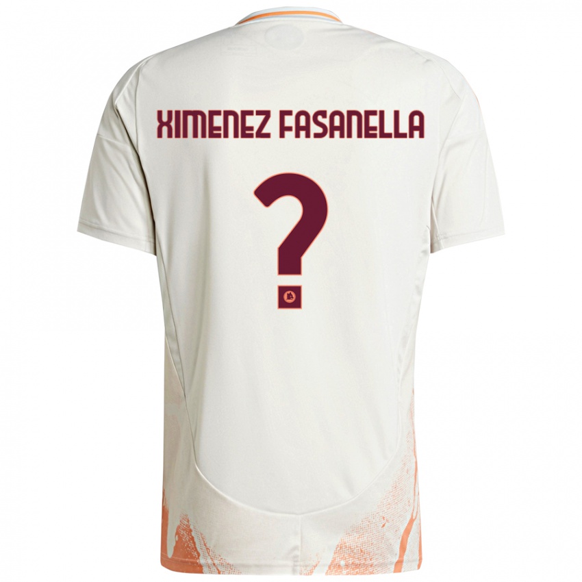 Kinder Rafael Ximenez Fasanella #0 Cremeweiß Orange Auswärtstrikot Trikot 2024/25 T-Shirt Schweiz