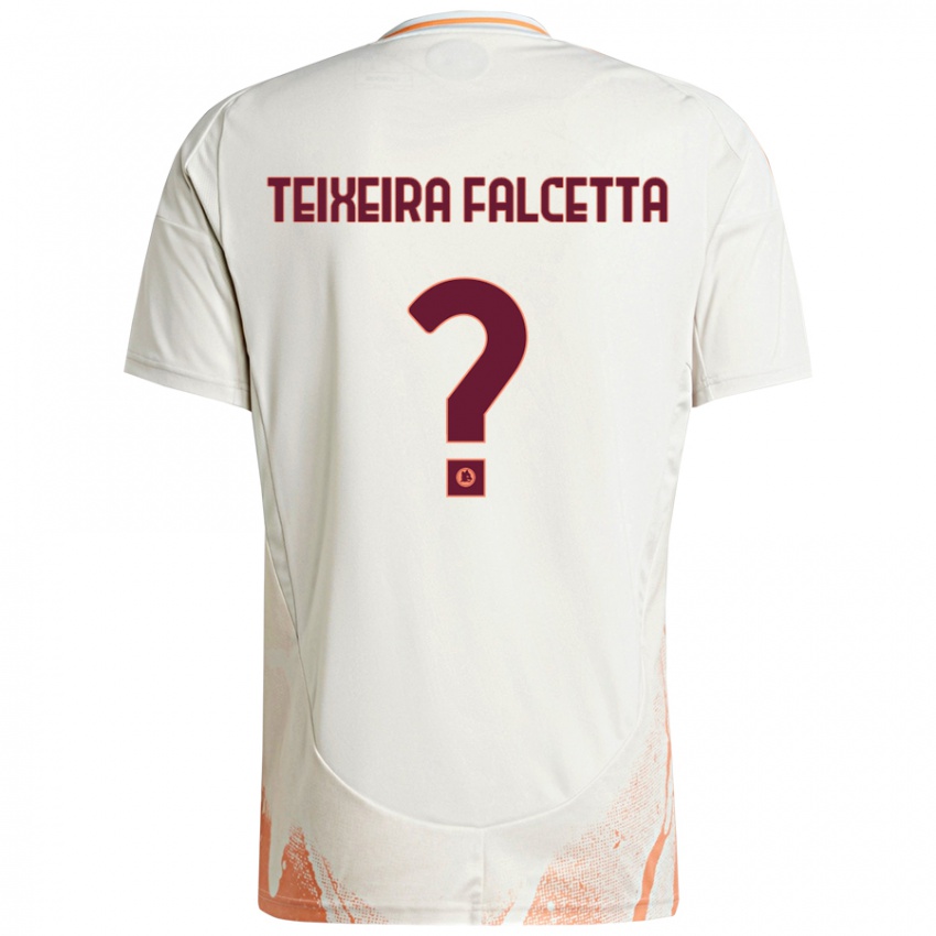 Kinder Pietro Teixeira Falcetta #0 Cremeweiß Orange Auswärtstrikot Trikot 2024/25 T-Shirt Schweiz