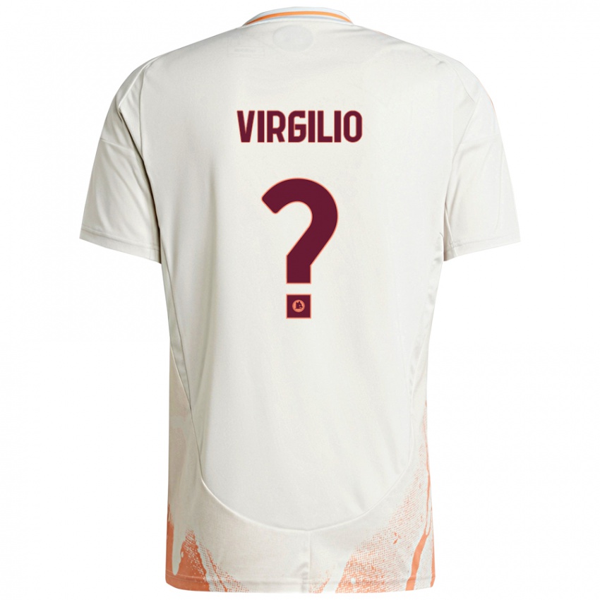 Kinder Cristian Virgilio #0 Cremeweiß Orange Auswärtstrikot Trikot 2024/25 T-Shirt Schweiz