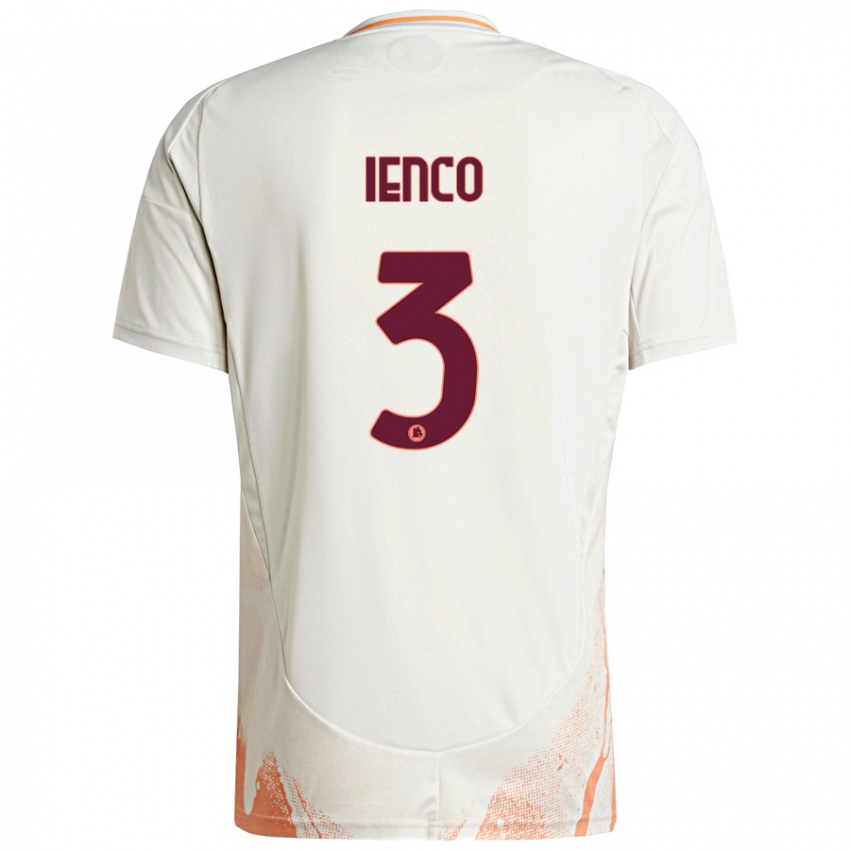 Kinder Simone Ienco #3 Cremeweiß Orange Auswärtstrikot Trikot 2024/25 T-Shirt Schweiz